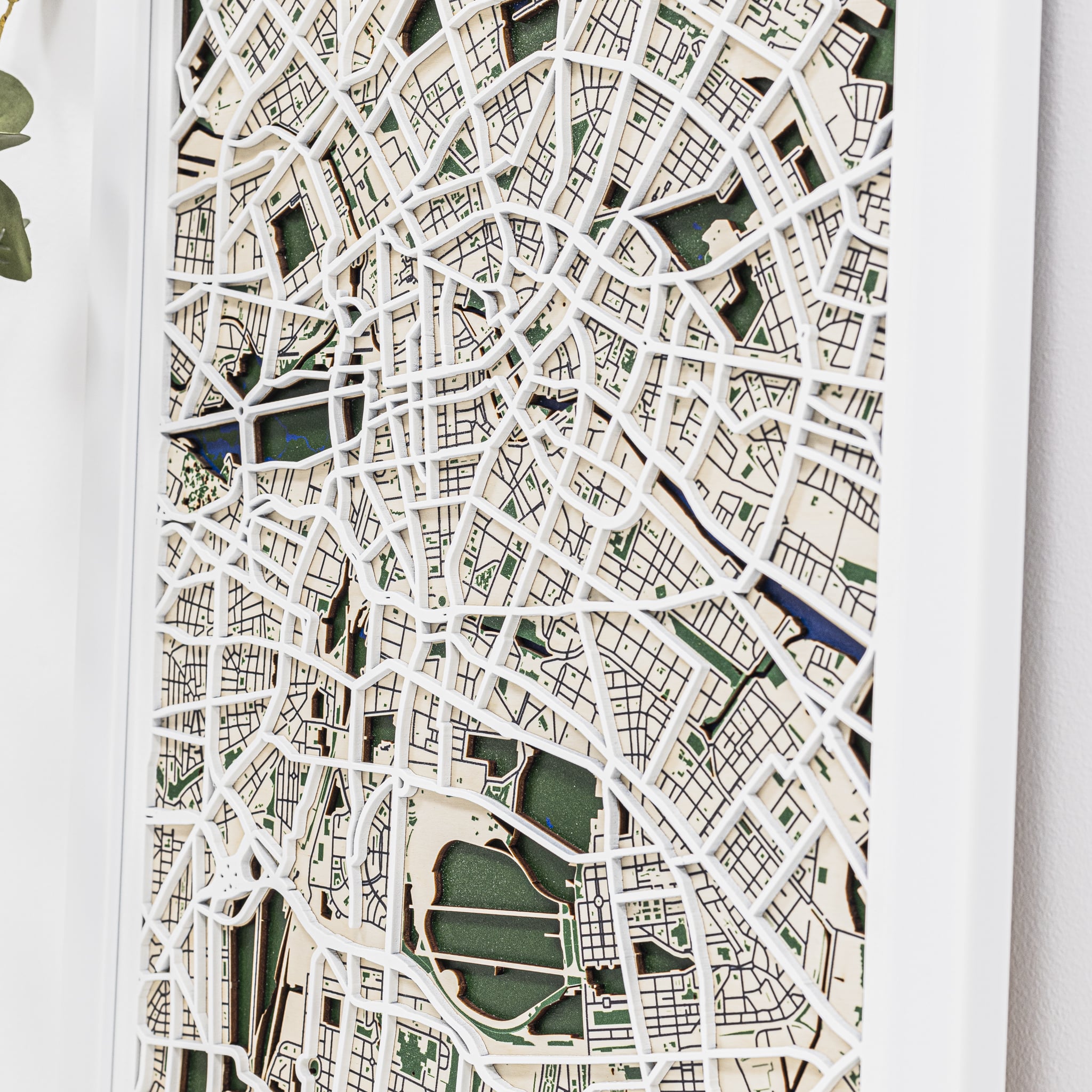 3D City Map Berlin - Detailed Wooden Wall Art and Home Decor