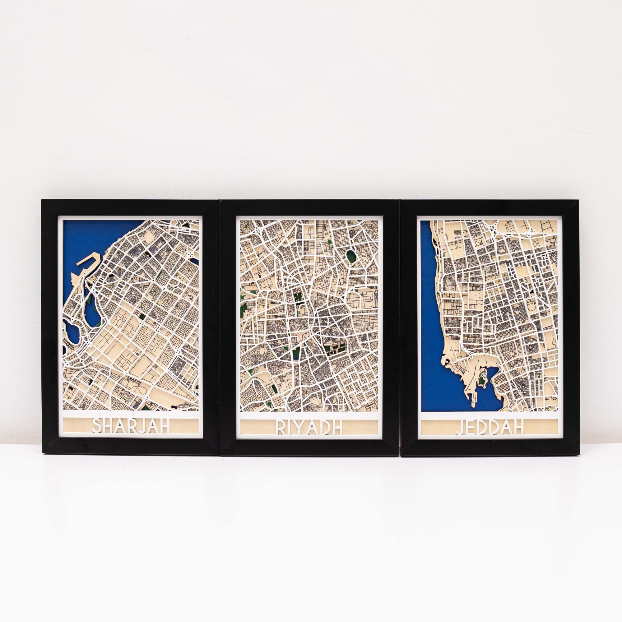 Custom 3D City Map Wooden Wall Art Personalised Home Decor