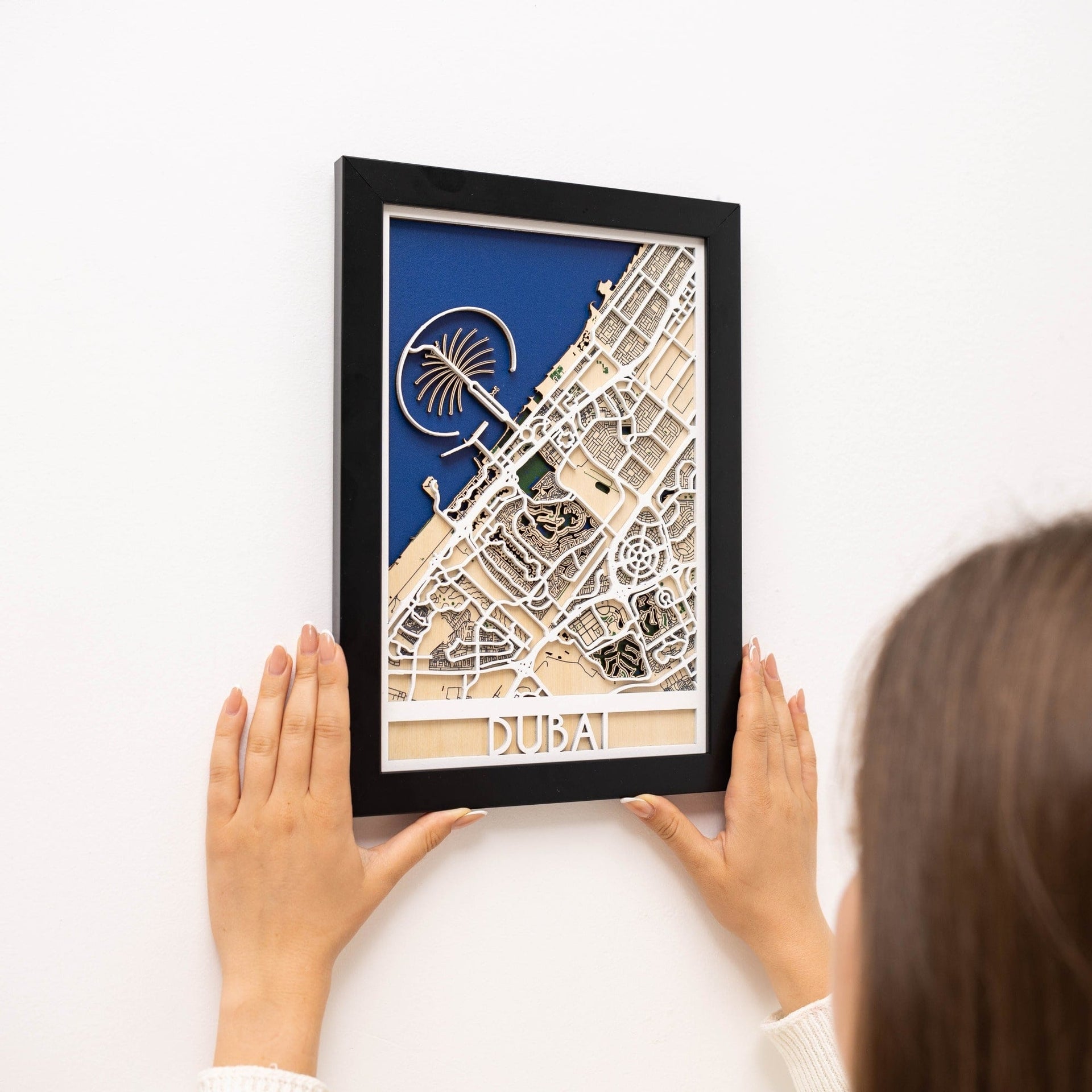 Custom 3D City Map Wooden Wall Art Personalised Home Decor
