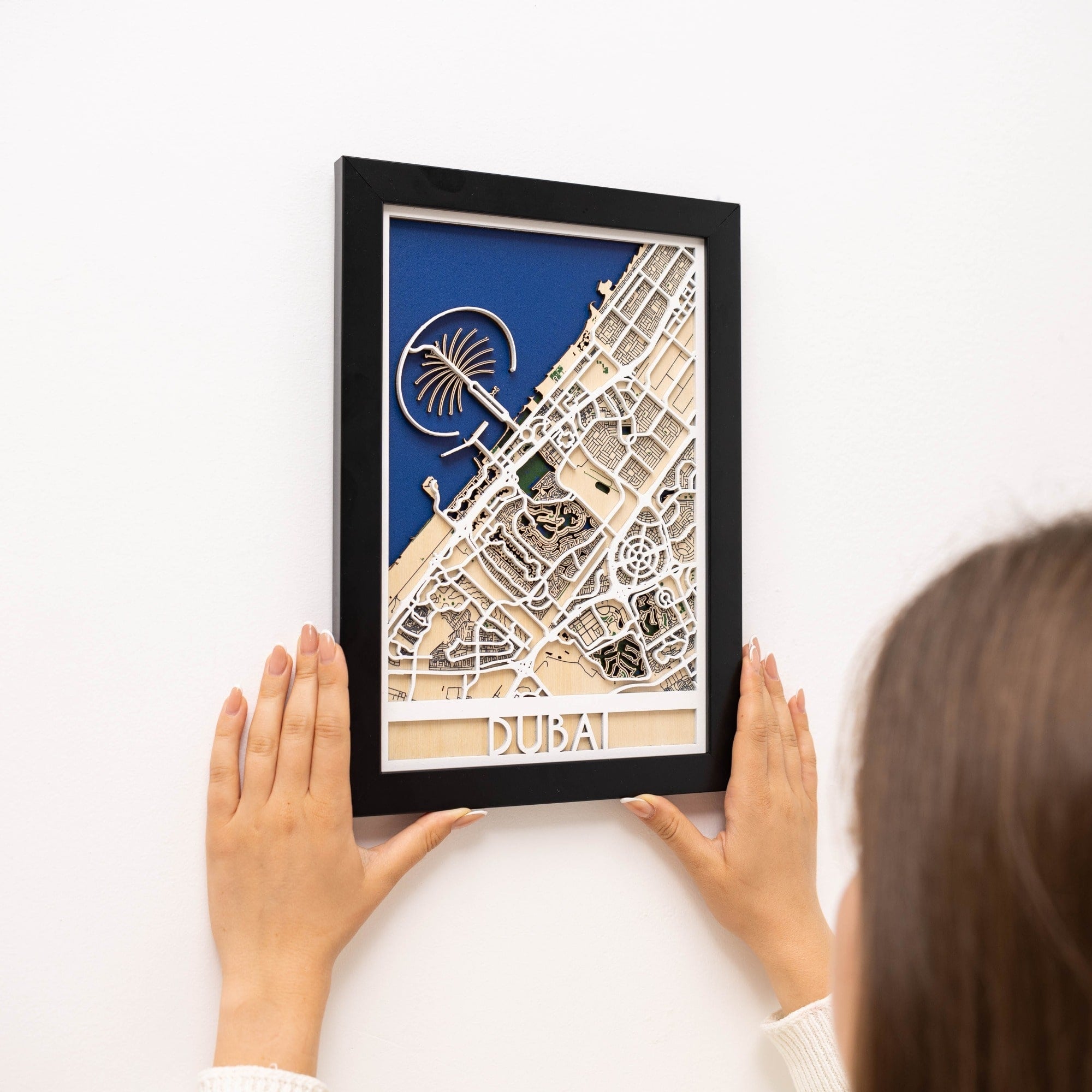 Custom 3D City Map Wooden Wall Art Personalised Home Decor
