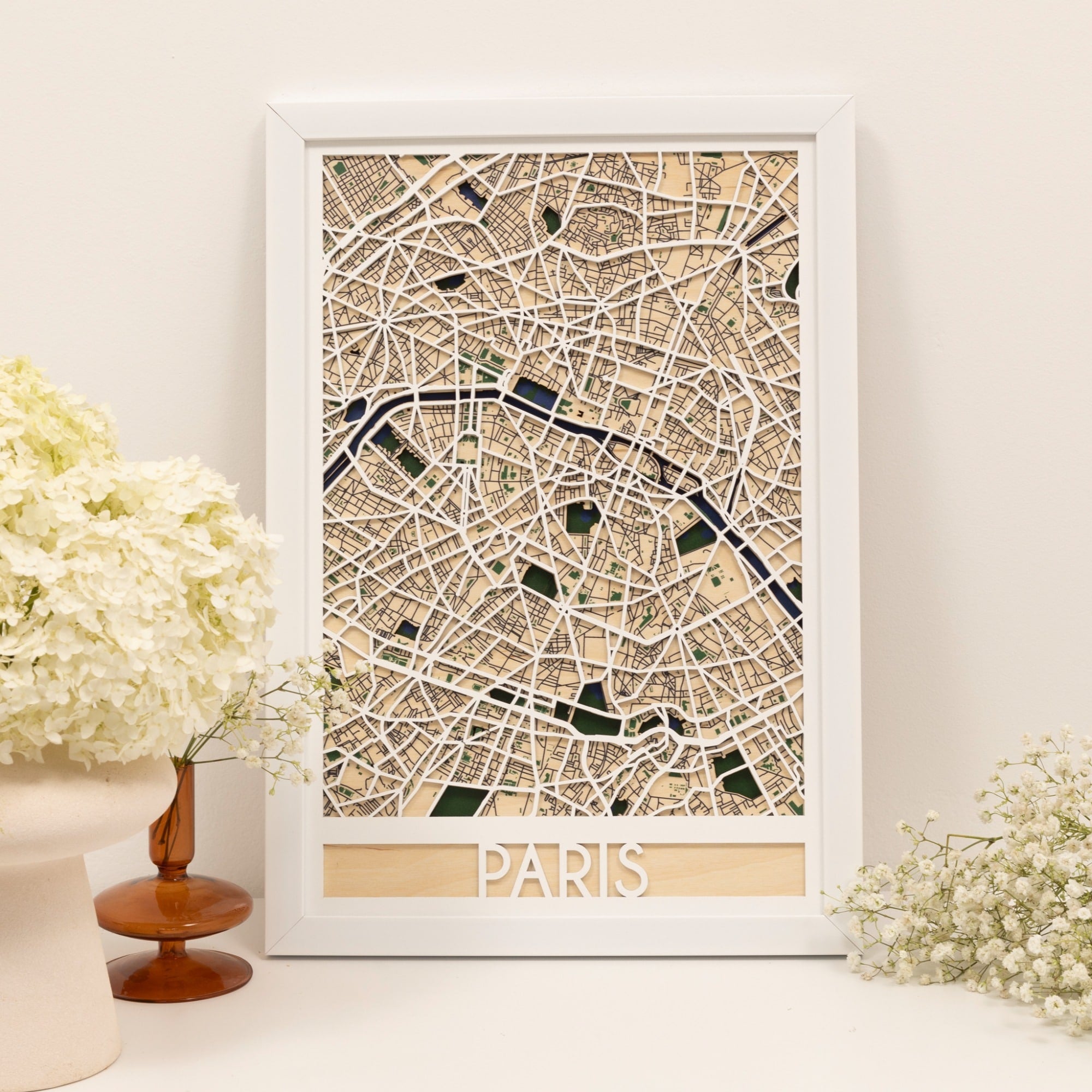 Custom 3D City Map Wooden Wall Art Personalised Home Decor
