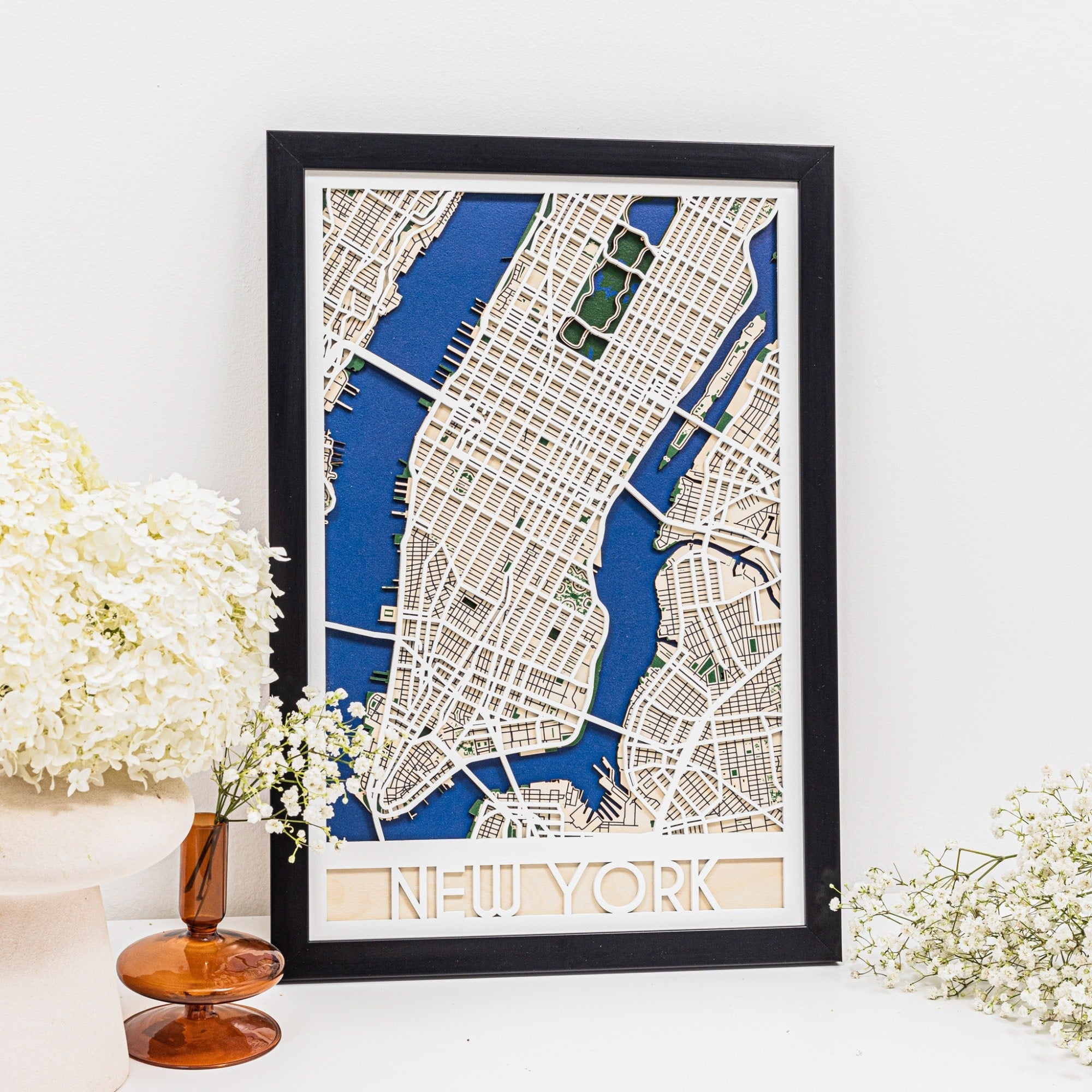Custom 3D City Map Wooden Wall Art Personalised Home Decor