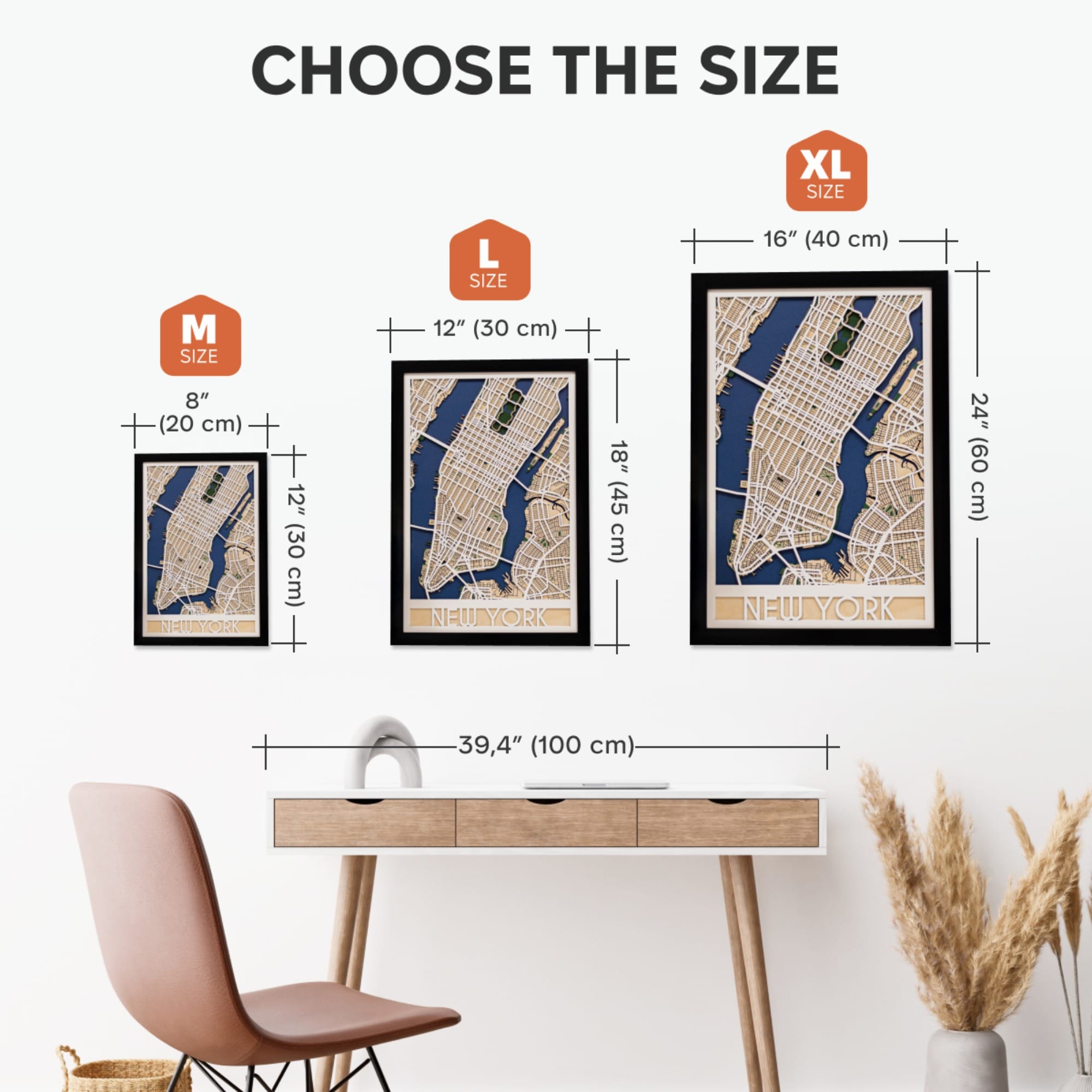 Custom 3D City Map Wooden Wall Art Personalised Home Decor