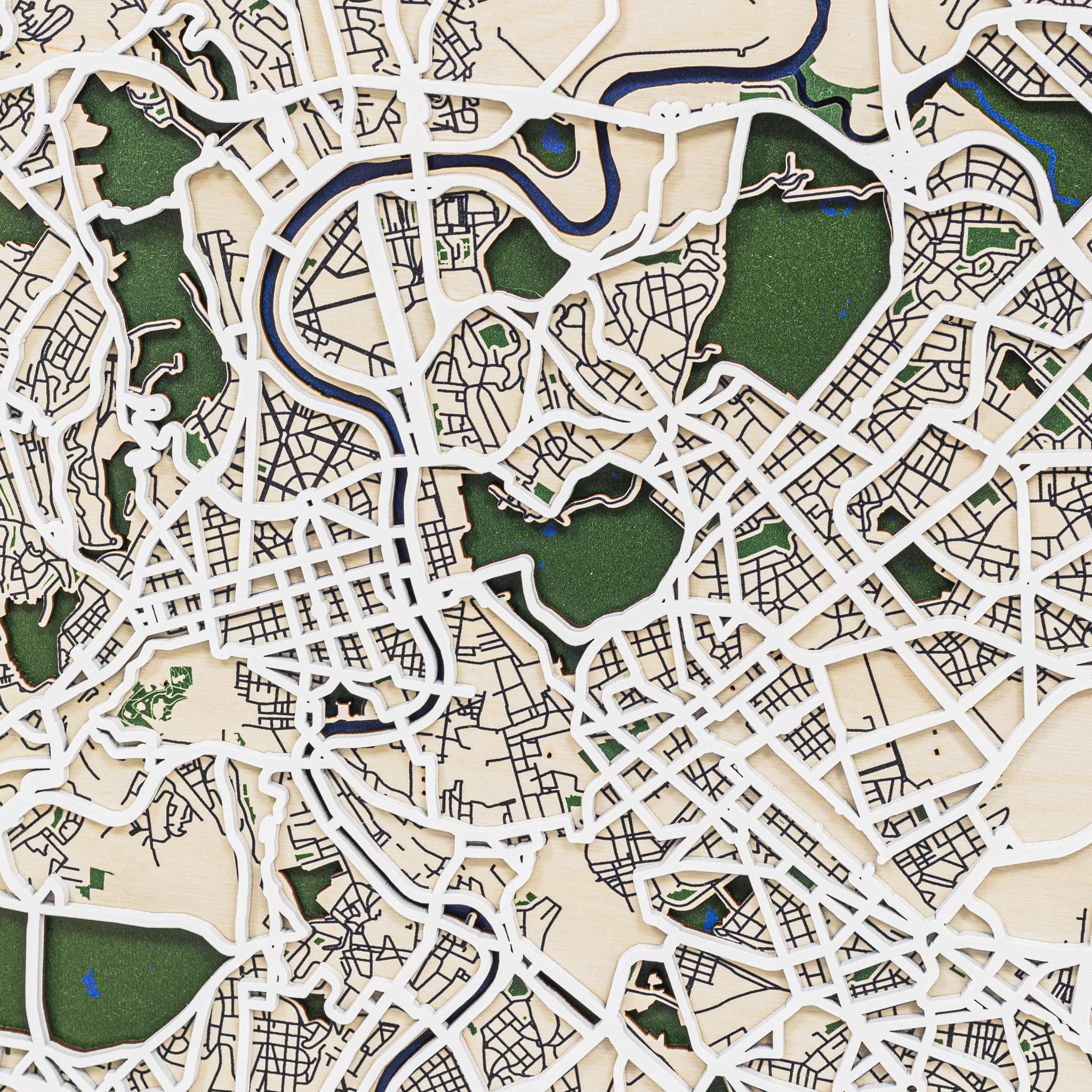 3D City Map Rome Top - Stylish Graphic Print Apparel