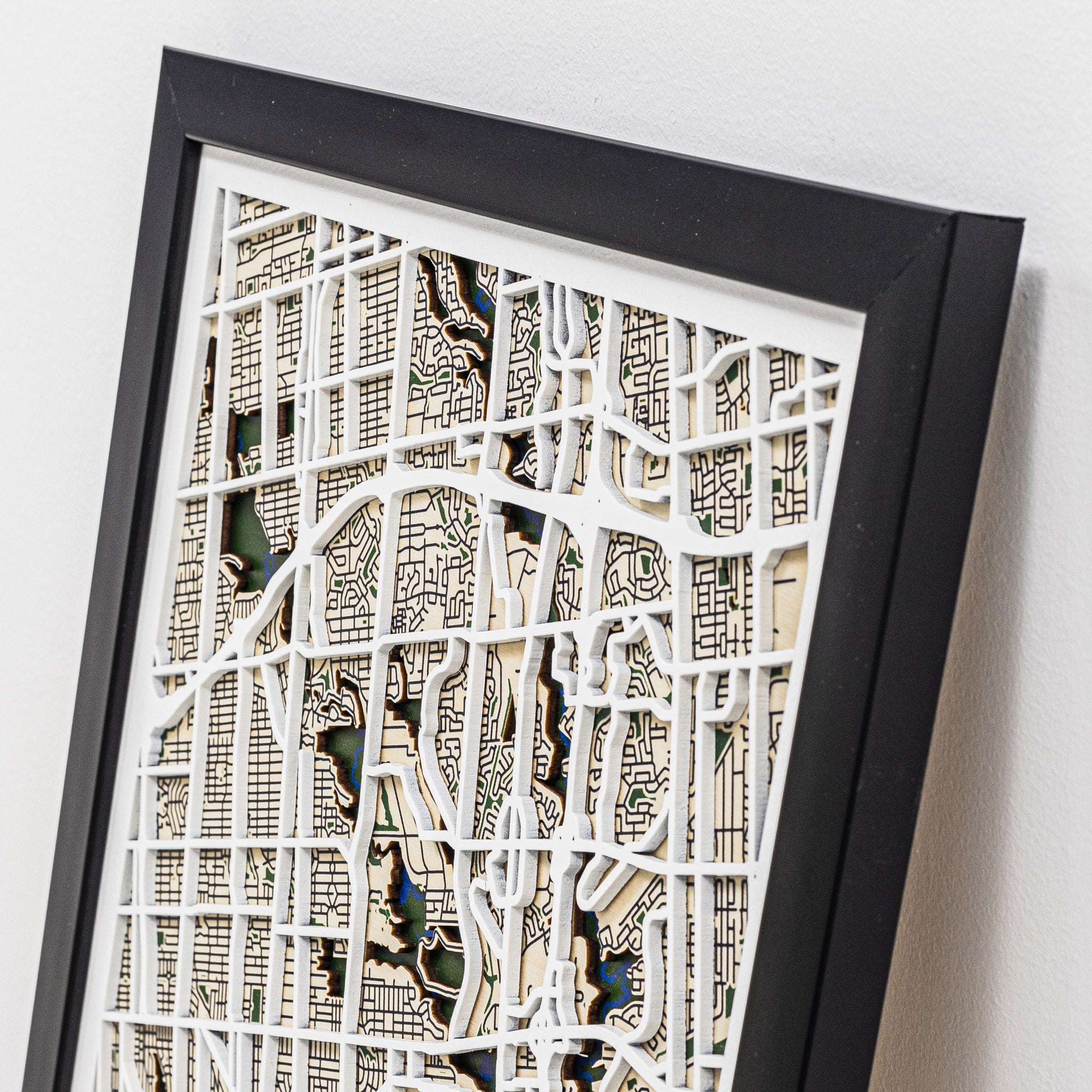 3D City Map Toronto Graphic Print Short Sleeve Crew Neck Top