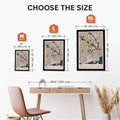 3D City Map Toronto Graphic Print Short Sleeve Crew Neck Top