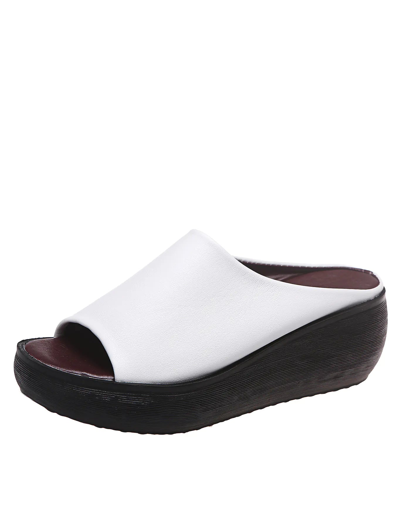 Women's Comfortable Platform Wedge Sandals Open Toe Slide - Image 9