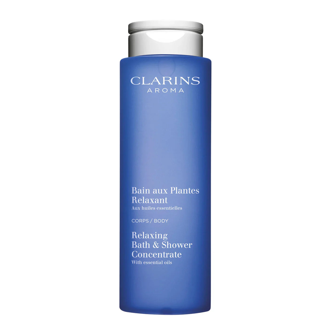 Bottle of Clarins Relaxing Bath and Shower Concentrate 6.7 OZ