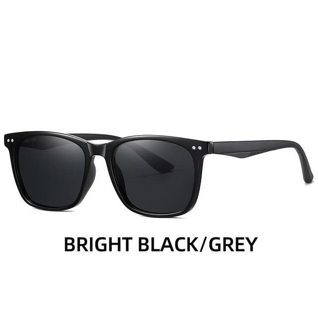 Vintage Square Polarized Sunglasses – Retro Unisex Sun Glasses
