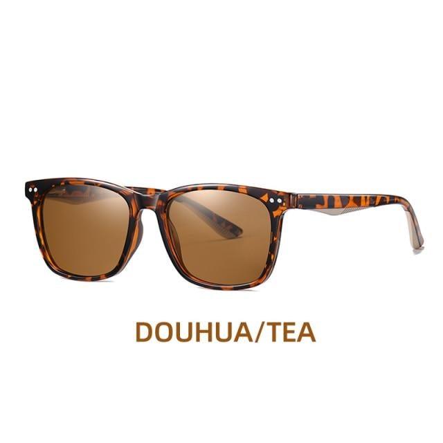 Vintage Square Polarized Sunglasses – Retro Unisex Sun Glasses