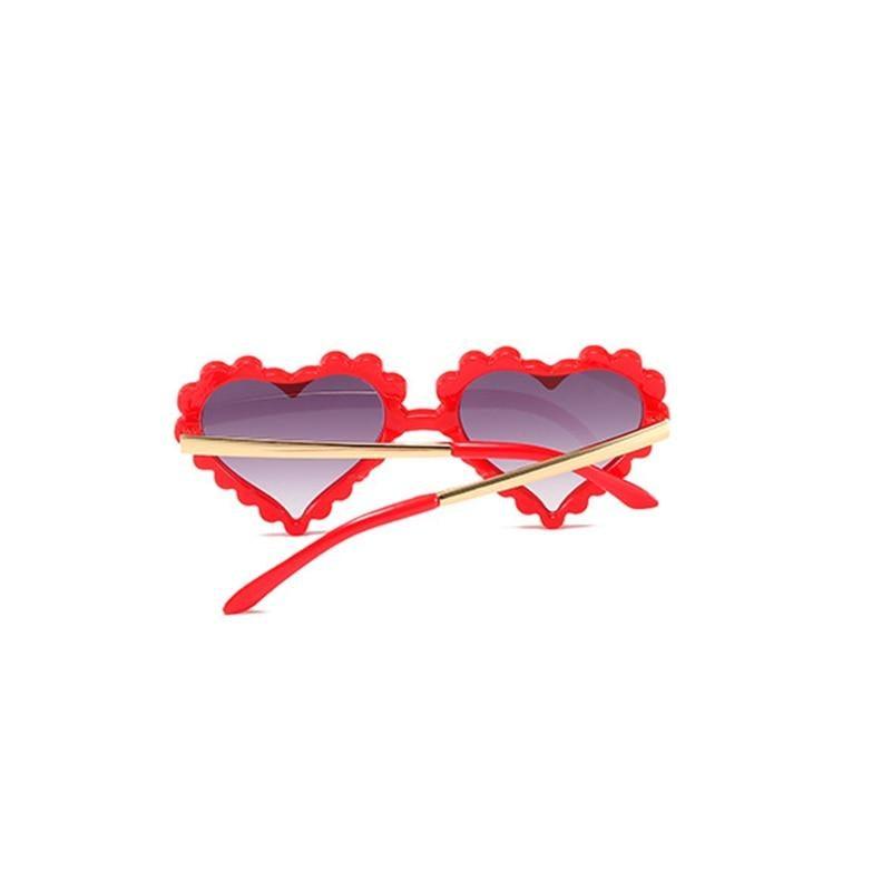 Cute Kids Heart-Shaped Sunglasses Glitter Designer Shades