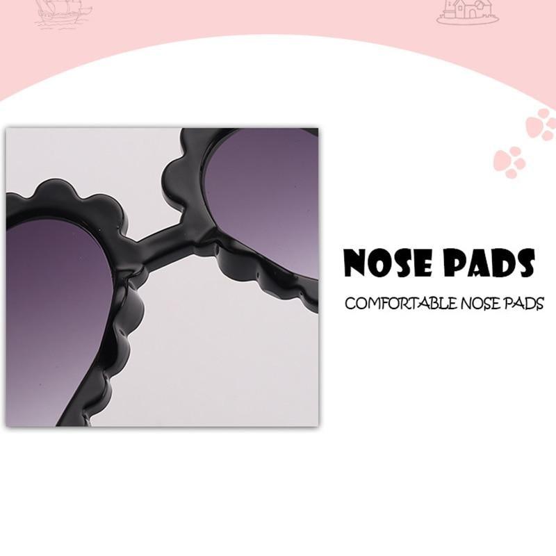Cute Kids Heart-Shaped Sunglasses Glitter Designer Shades