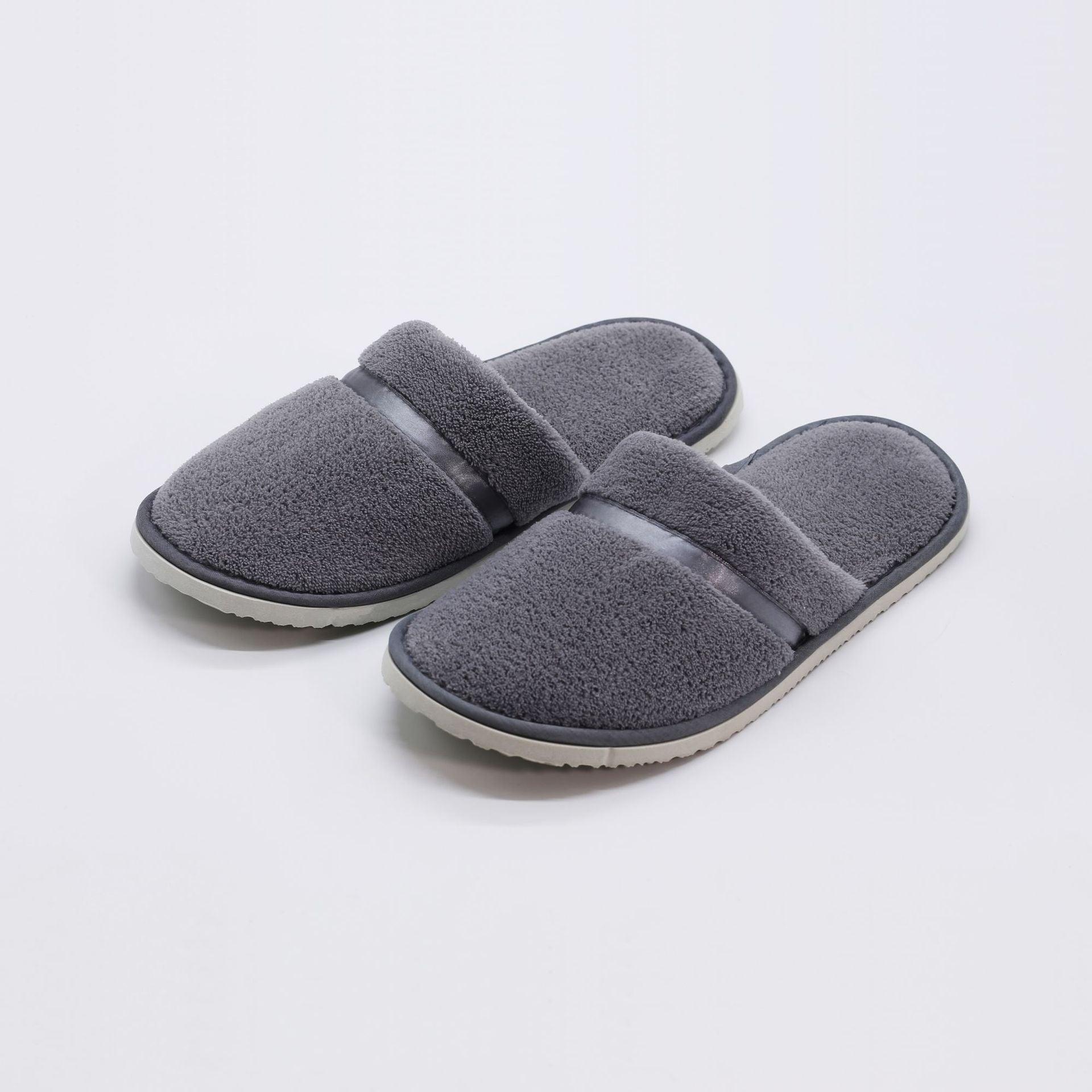Classic Plush Slip-On House Slippers: Warm Unisex Indoor Footwear