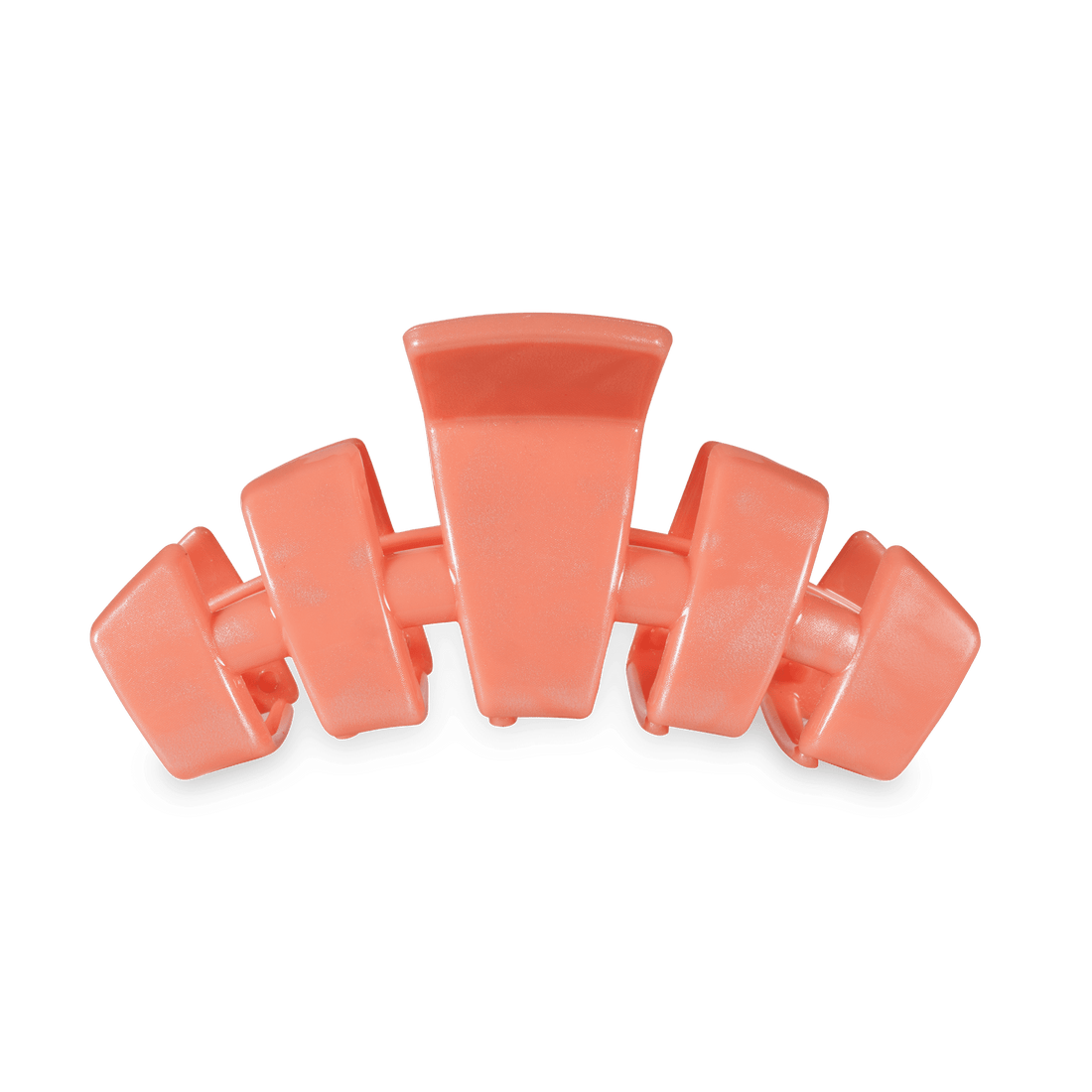 Classic Dreamsicle Medium Claw Clip in solid coral peach color with a secure hinged-spring design