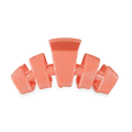 Classic Dreamsicle Medium Claw Clip in solid coral peach color with a secure hinged-spring design