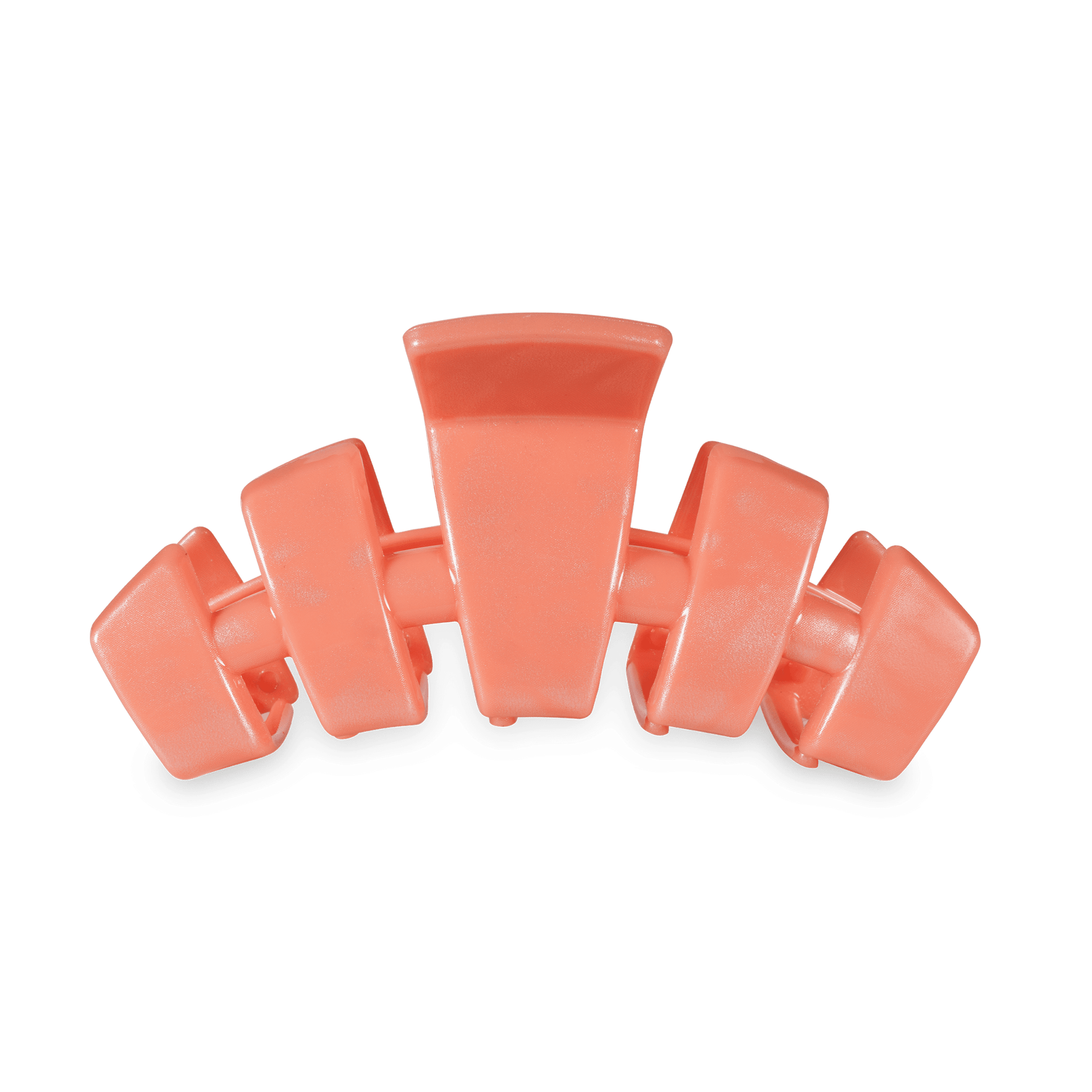 Classic Dreamsicle Medium Claw Clip in solid coral peach color with a secure hinged-spring design