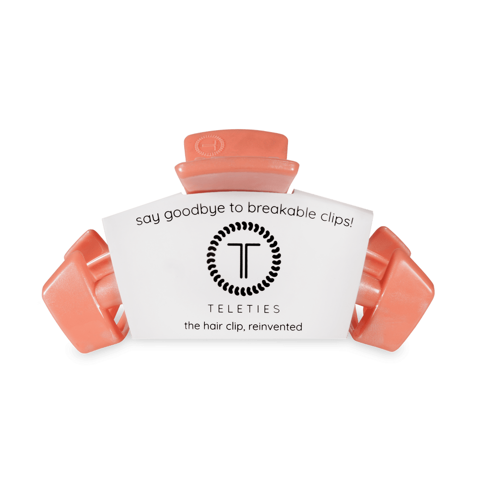 Classic Dreamsicle Medium Claw Clip in Coral Peach