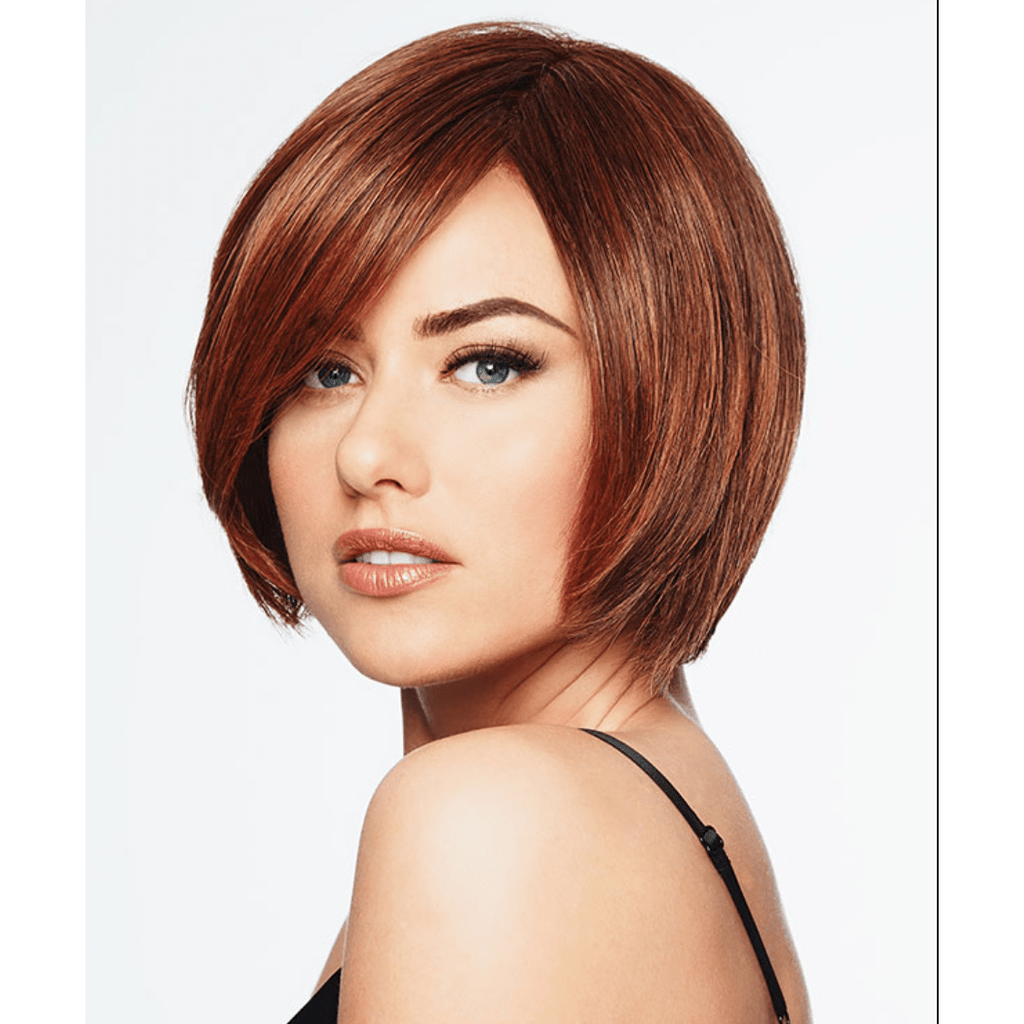 Classic Fling Tapered Bob Wig with Side-Swept Fringe
