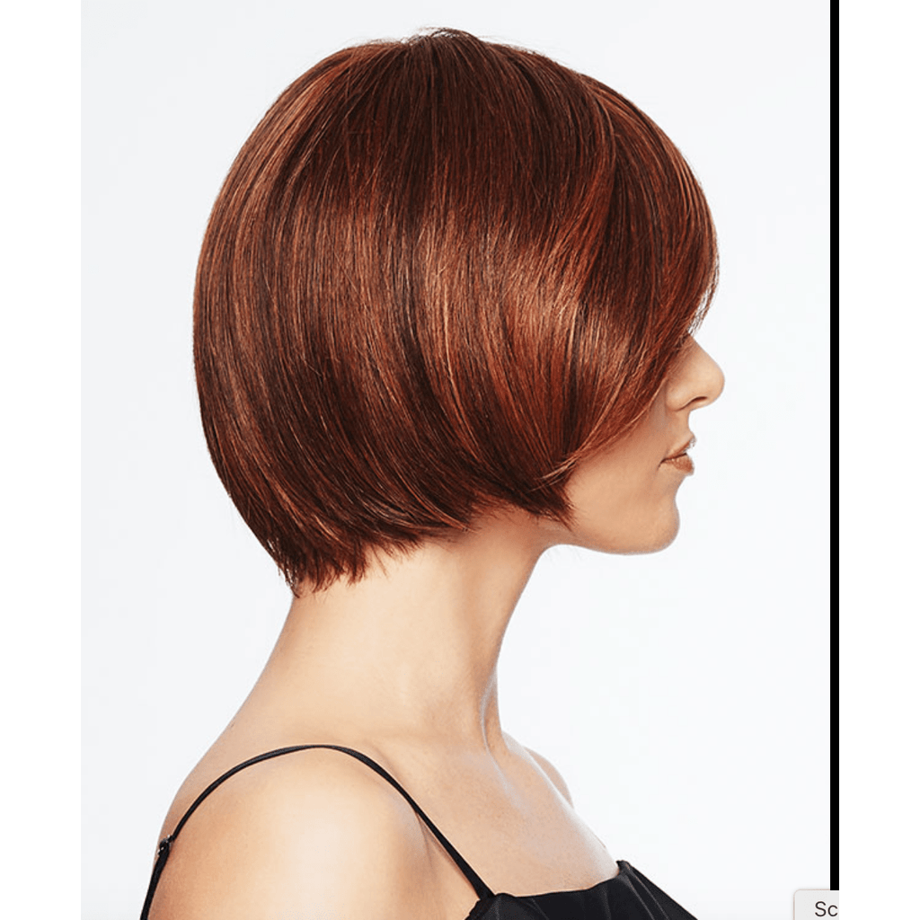 Classic Fling Tapered Bob Wig with Side-Swept Fringe