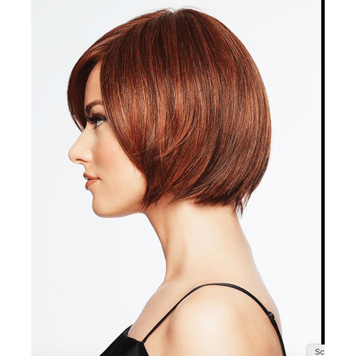 Classic Fling Tapered Bob Wig with Side-Swept Fringe