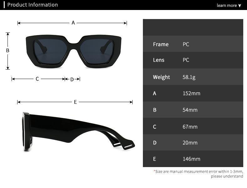Vintage Square Gradient Sunglasses for Men & Women Luxury Style