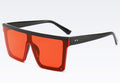 Oversized Square Mirror Pink Sunglasses for Men and Women