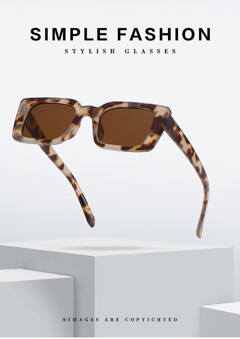 Vintage Rectangle Sunglasses for Women