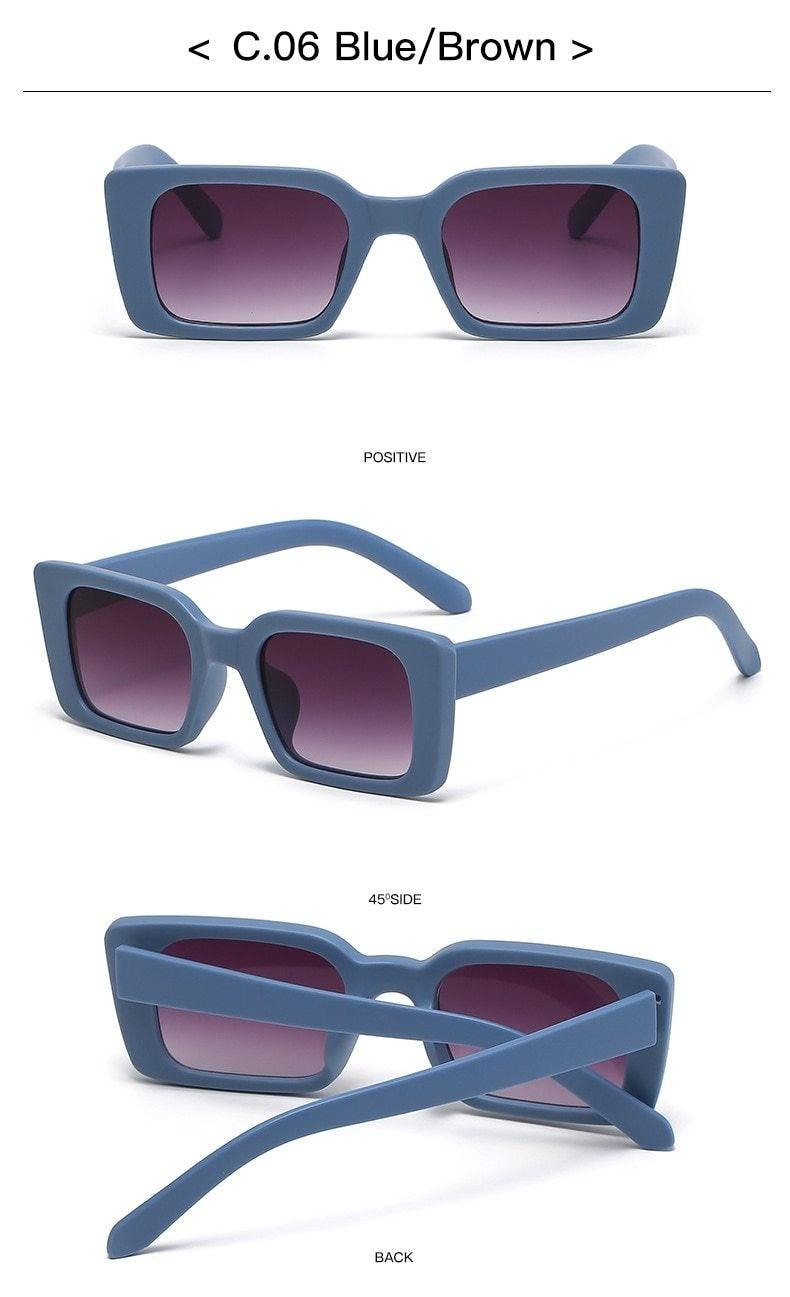 Vintage Rectangle Sunglasses for Women