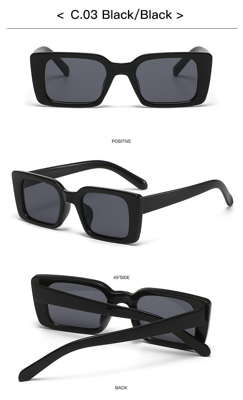 Vintage Rectangle Sunglasses for Women