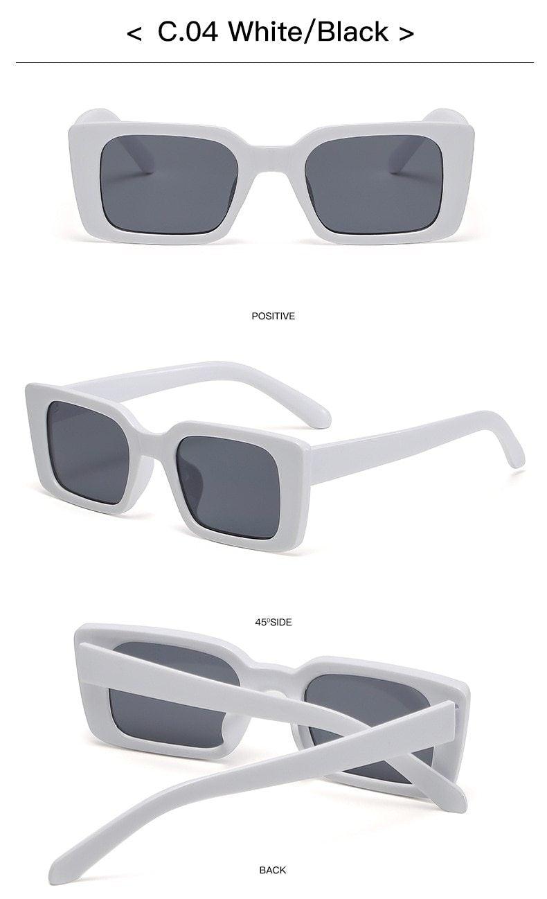 Vintage Rectangle Sunglasses for Women