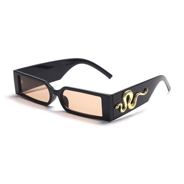 Classic Small Rectangle Sunglasses Unisex Vintage Streetwear