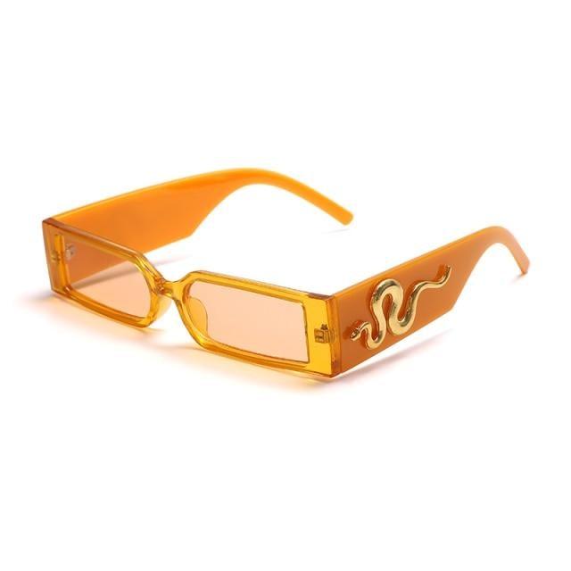 Classic Small Rectangle Sunglasses Unisex Vintage Streetwear