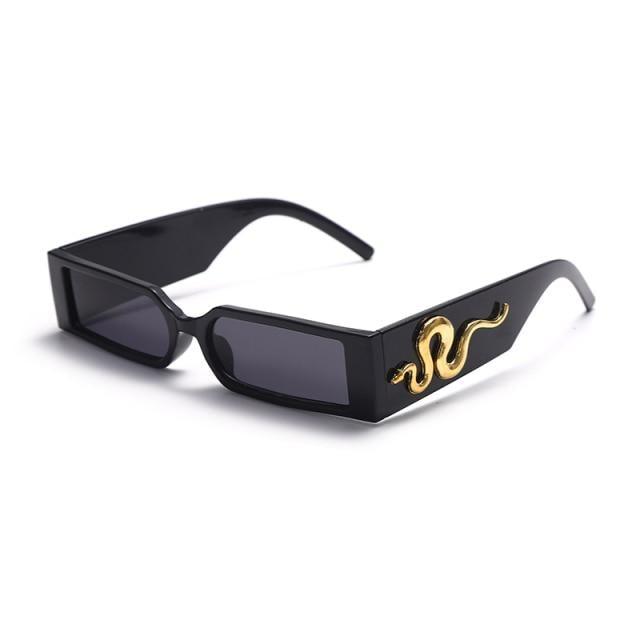 Classic Small Rectangle Sunglasses Unisex Vintage Streetwear