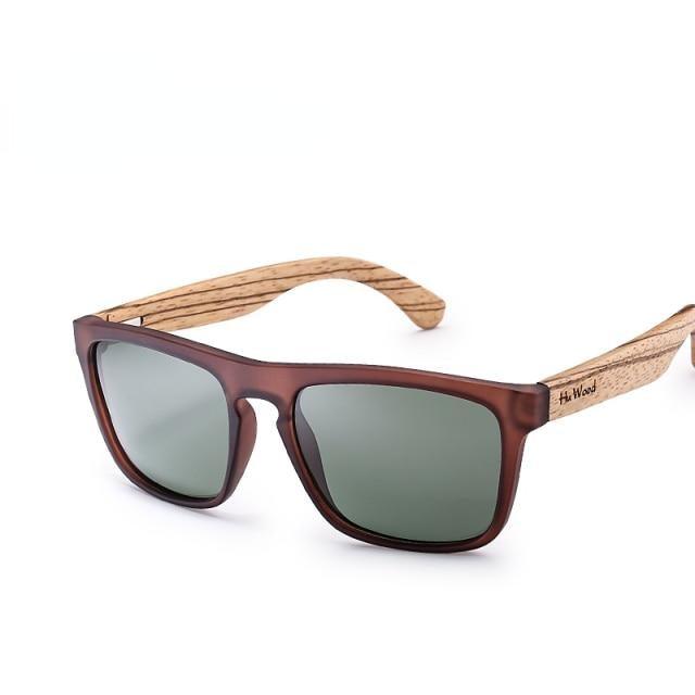 Retro Polarized Rectangle Sunglasses Eco-Conscious Design