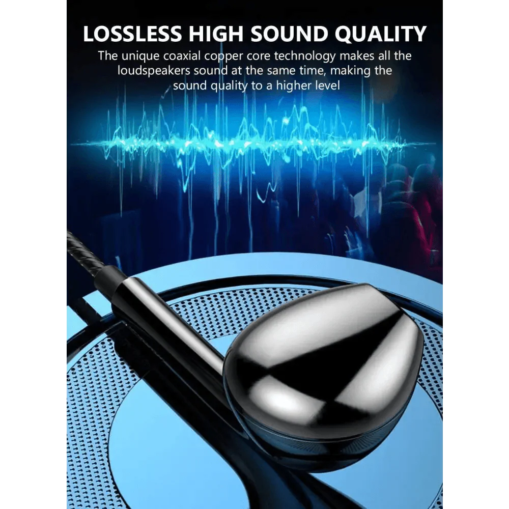 Classic Stereo 3.5mm Wired Earphones with Noise Isolating Mic