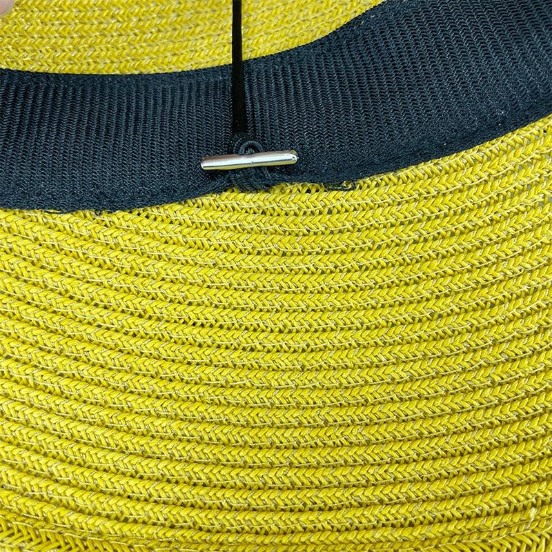 Women's Foldable Wide Brim Straw Hat Vintage Sun Hat for Travel