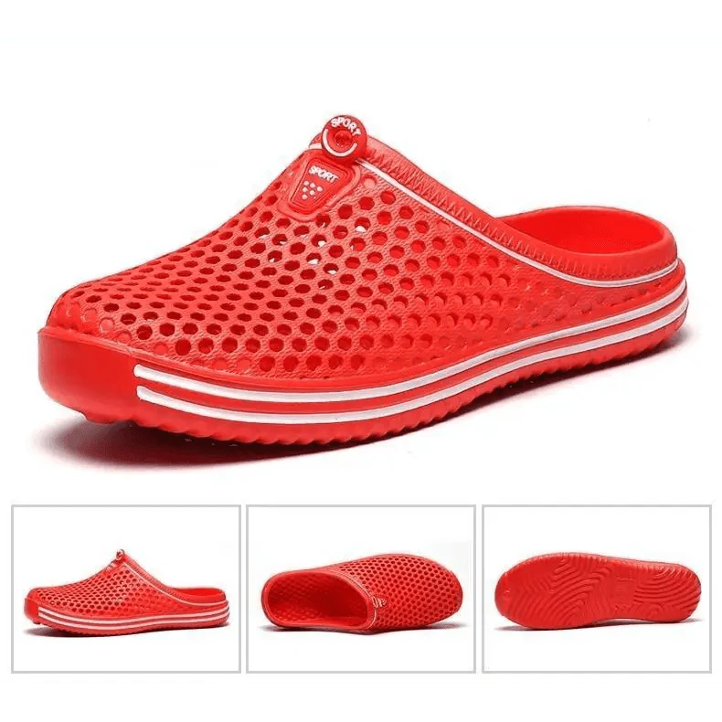 Unisex Hollow Out Garden Clogs Sporty Beach Slippers