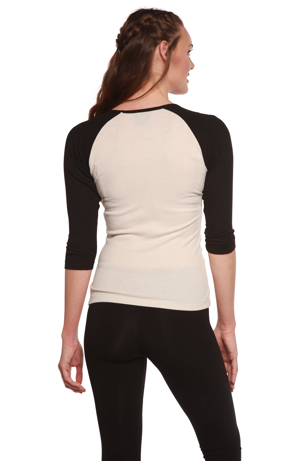Women's Bamboo Viscose 3/4 Sleeve Baseball Tee