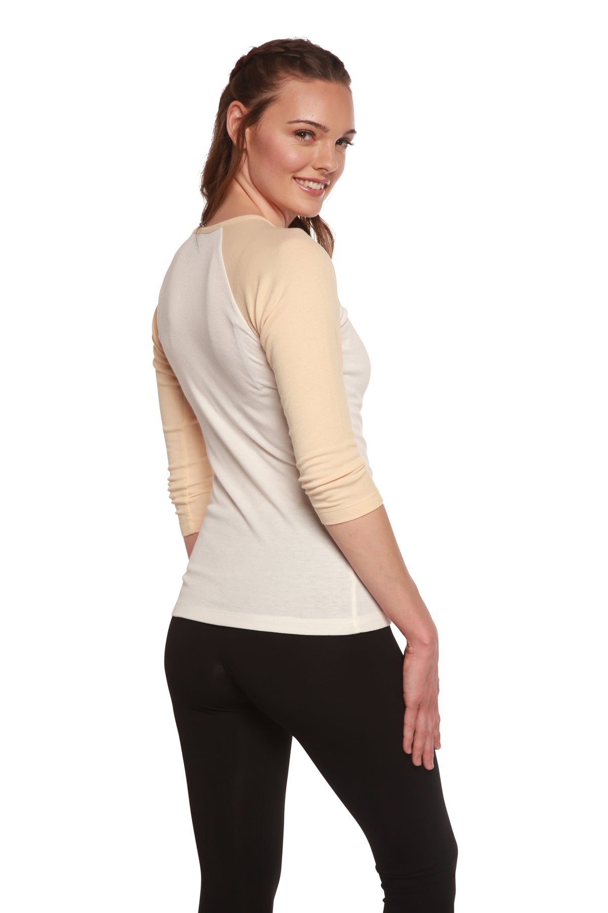 Women's Bamboo Viscose 3/4 Sleeve Baseball Tee