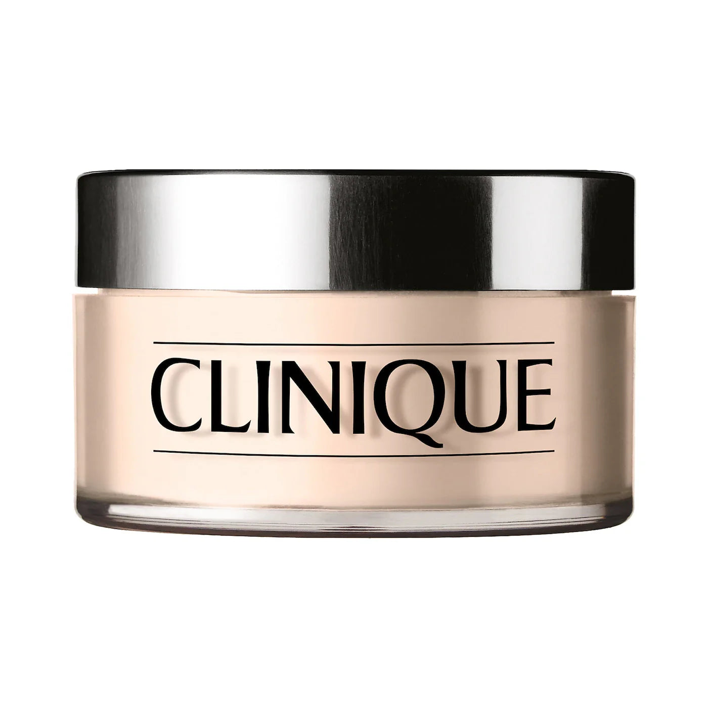 Clinique Blended Face Powder in Translucent shade, minimalist packaging.