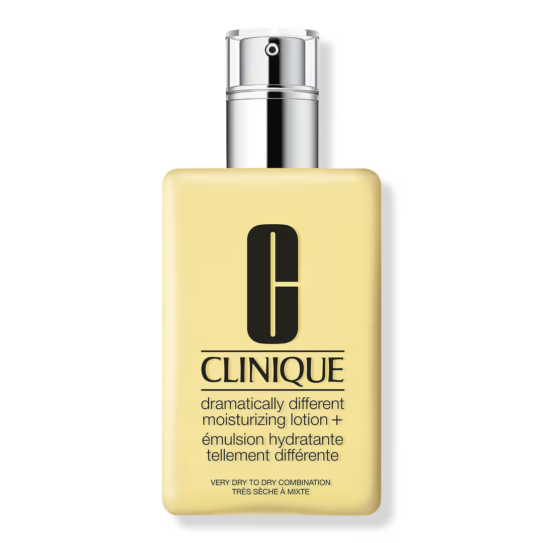 Clinique Dramatically Different Moisturizing Lotion 4.2 OZ in yellow bottle with pump dispenser