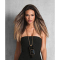 18 inch Hairdo clip-in human hair highlight extensions in brown and blonde