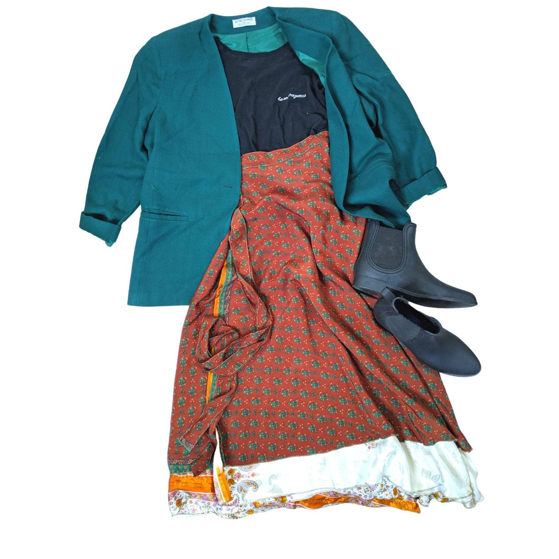 Bohemian Silk Sari Wrap Skirt Discovery 3-Pack - Maxi, Tea, Mini
