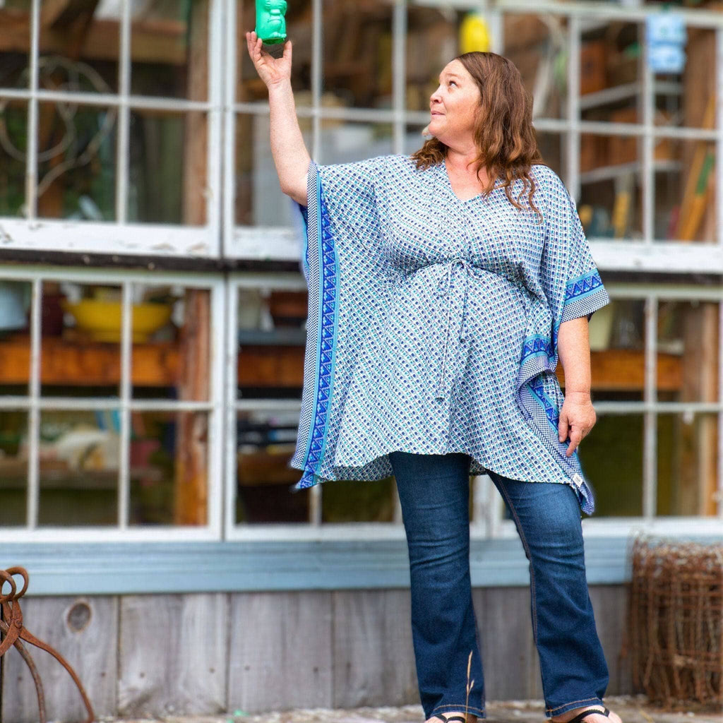 Aanya Adjustable Short Kaftan - Lightweight Kids Casual Cover-Up