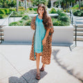 Amara Long Sari Duster Lightweight Layering Piece