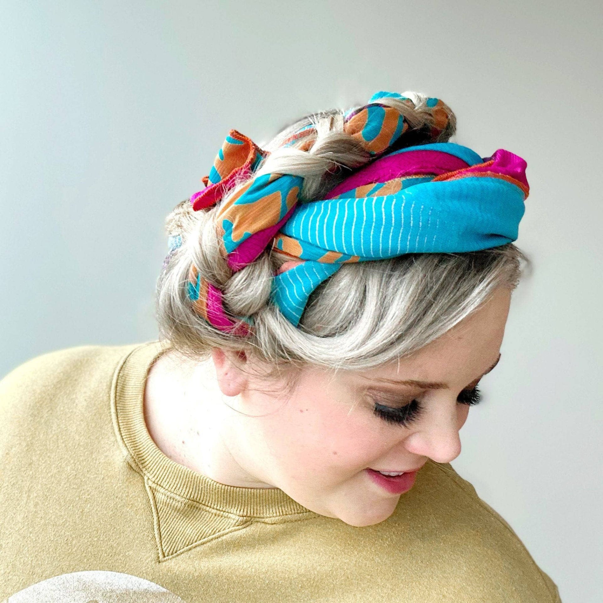 The Original Medley Silk Sari Scarf: Vibrant Boho Long Wrap