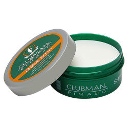 Pinaud Clubman Shave Soap 2.5oz container for a smooth and irritation-free shave