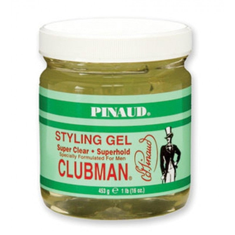 Clubman Pinaud Super Clear Superhold Hair Gel 16oz tub