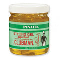 16oz jar of Clubman Superhold Styling Gel for a professional, non-greasy finish.