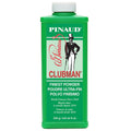 A 9oz bottle of Clubman Pinaud Talc powder for moisture control and grooming.